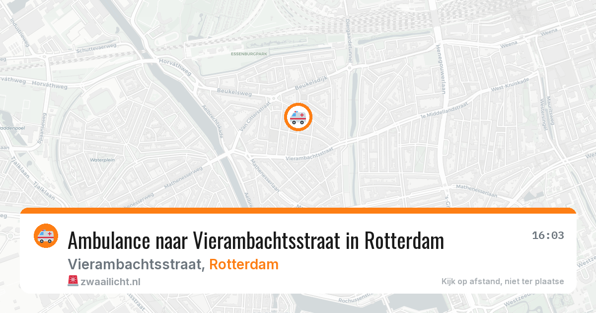 Ambulance naar Vierambachtsstraat in Rotterdam — 29 jan 2026