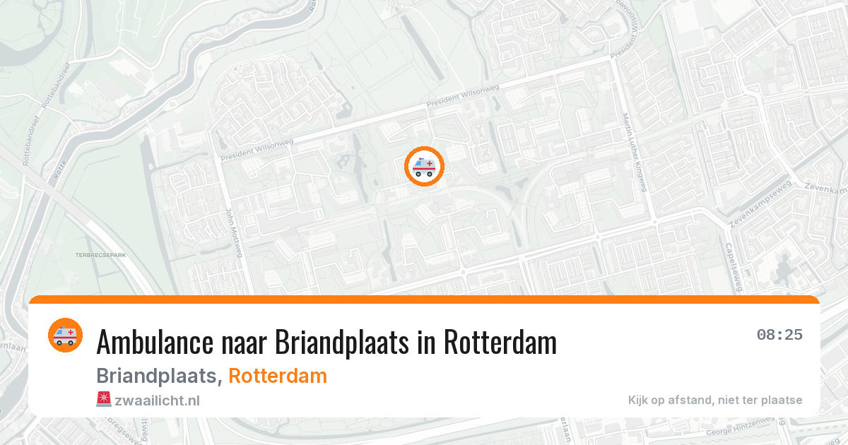 Ambulance naar Briandplaats in Rotterdam — 29 jan 2026