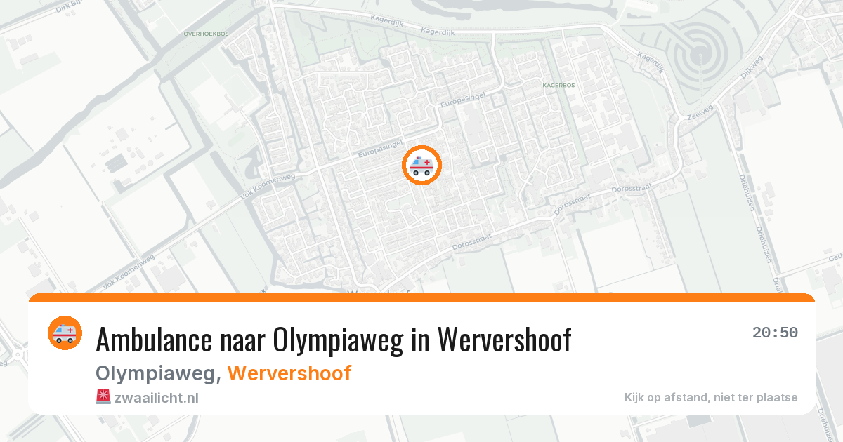 Ambulance naar Olympiaweg in Wervershoof — 29 mei 2026