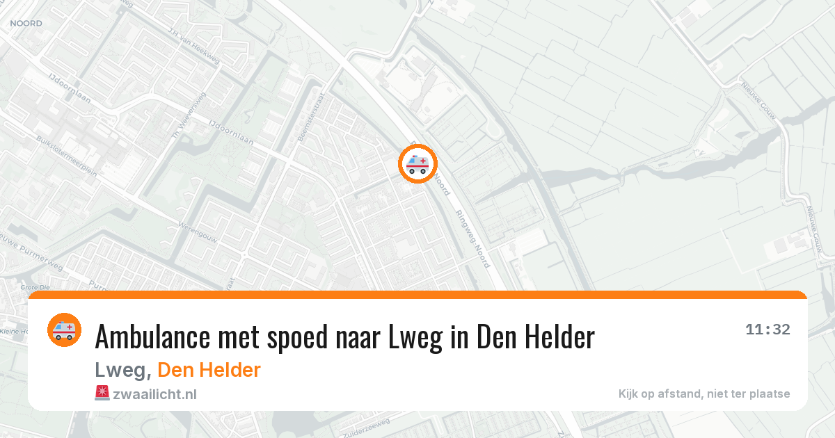 Ambulance met spoed naar Lweg in Den Helder — 1 feb 2026