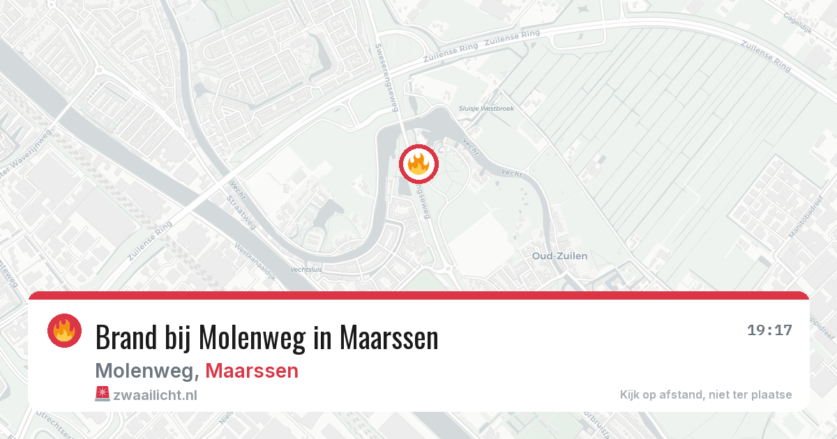 Brand bij Molenweg in Maarssen — 25 mei 2026