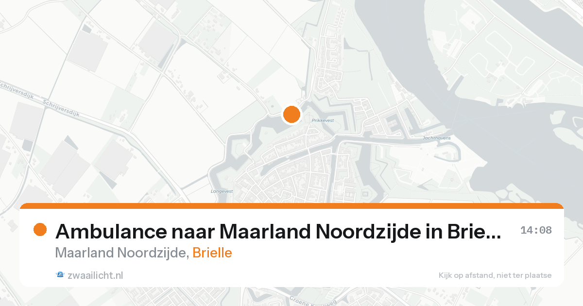 Ambulance naar Maarland Noordzijde in Brielle — 15 aug 2026