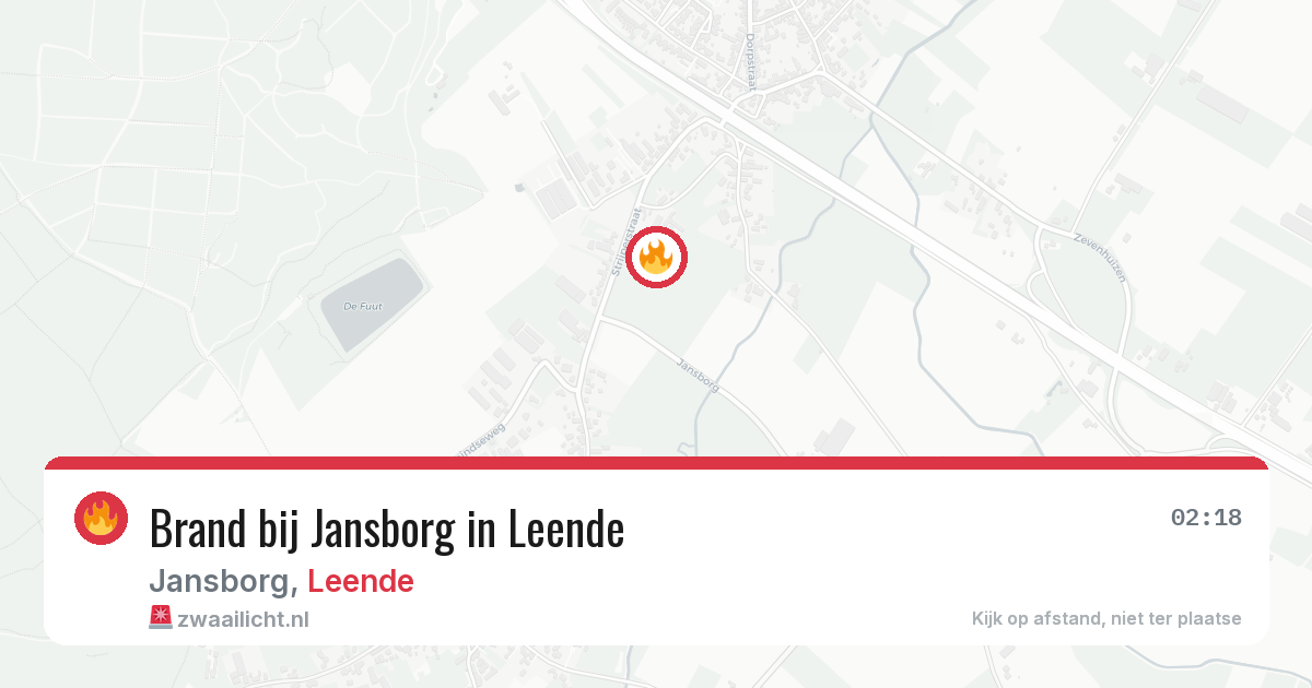 Brand bij Jansborg in Leende — 28 jun 2026