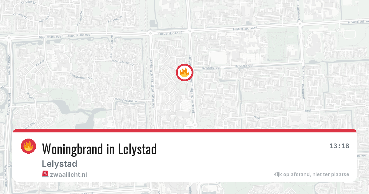 Woningbrand in Lelystad — 4 jul 2026