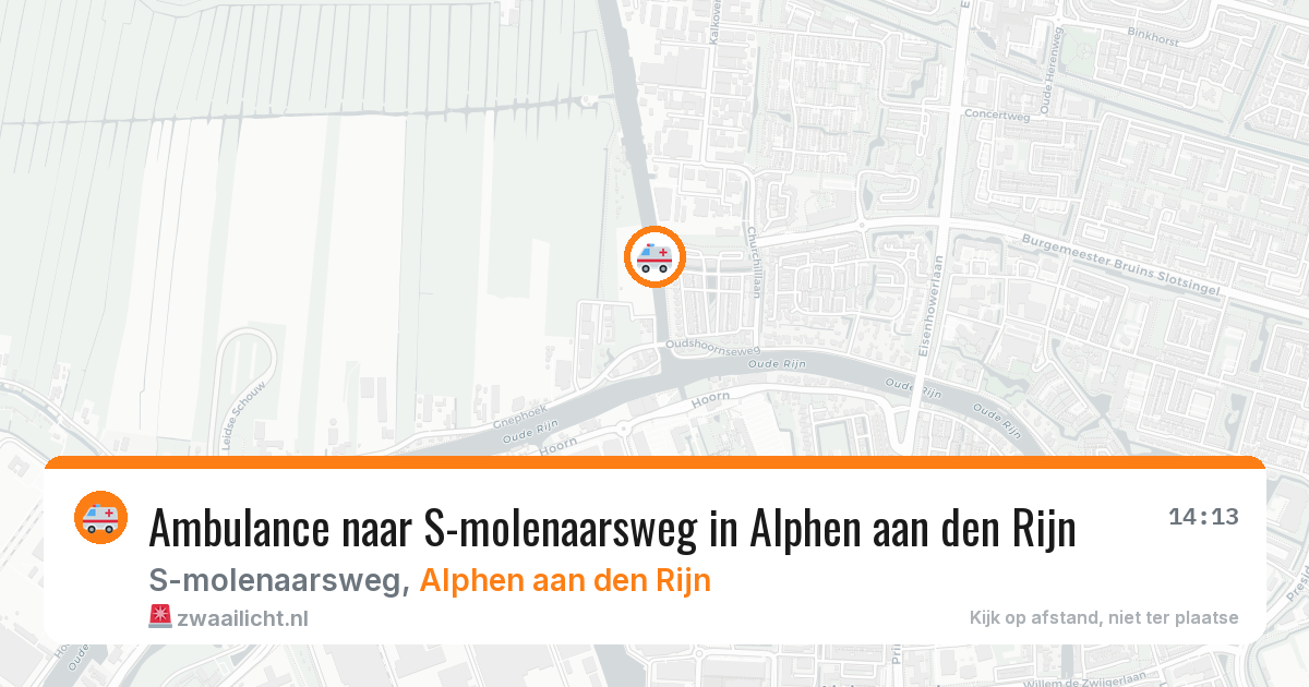 Ambulance naar S-molenaarsweg in Alphen aan den Rijn — 24 jun 2026