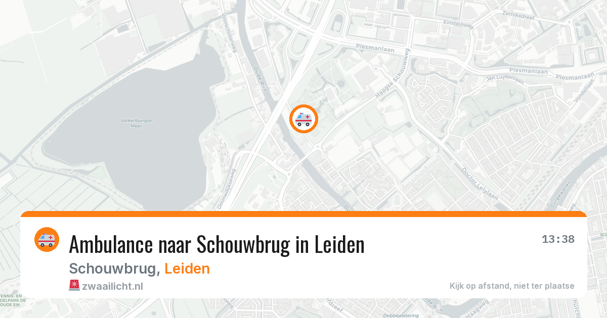 Ambulance naar Schouwbrug in Leiden — 18 mrt 2026