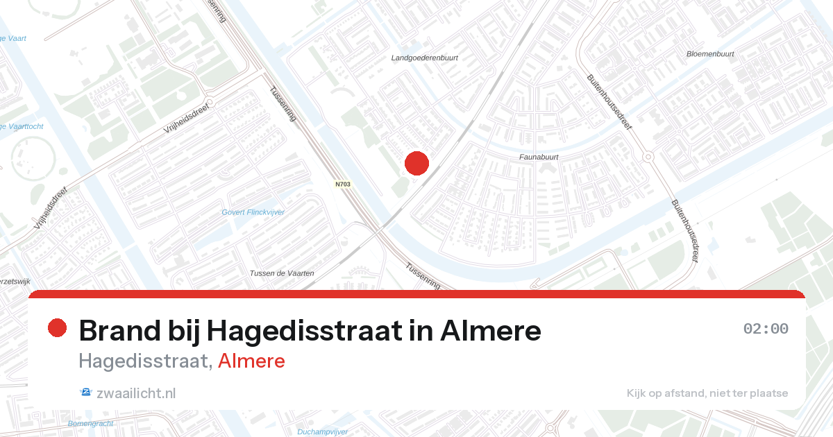 Brand bij Hagedisstraat in Almere — 8 mei 2026