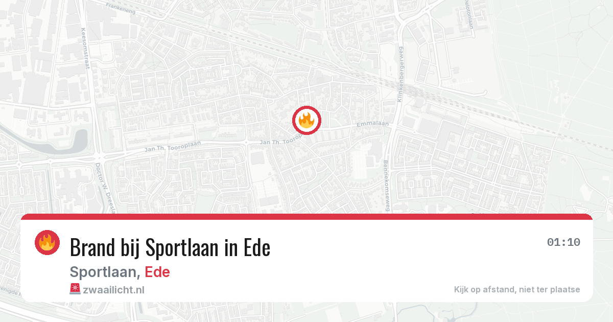 Brand bij Sportlaan in Ede — 3 jun 2026