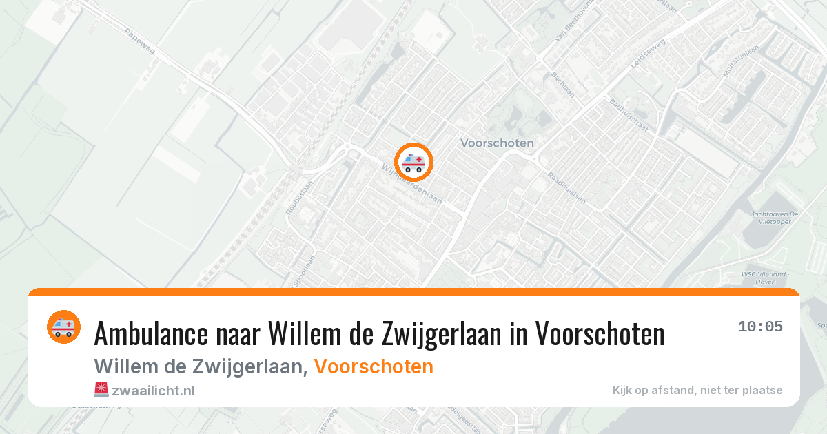 Ambulance naar Willem de Zwijgerlaan in Voorschoten — 3 aug 2026