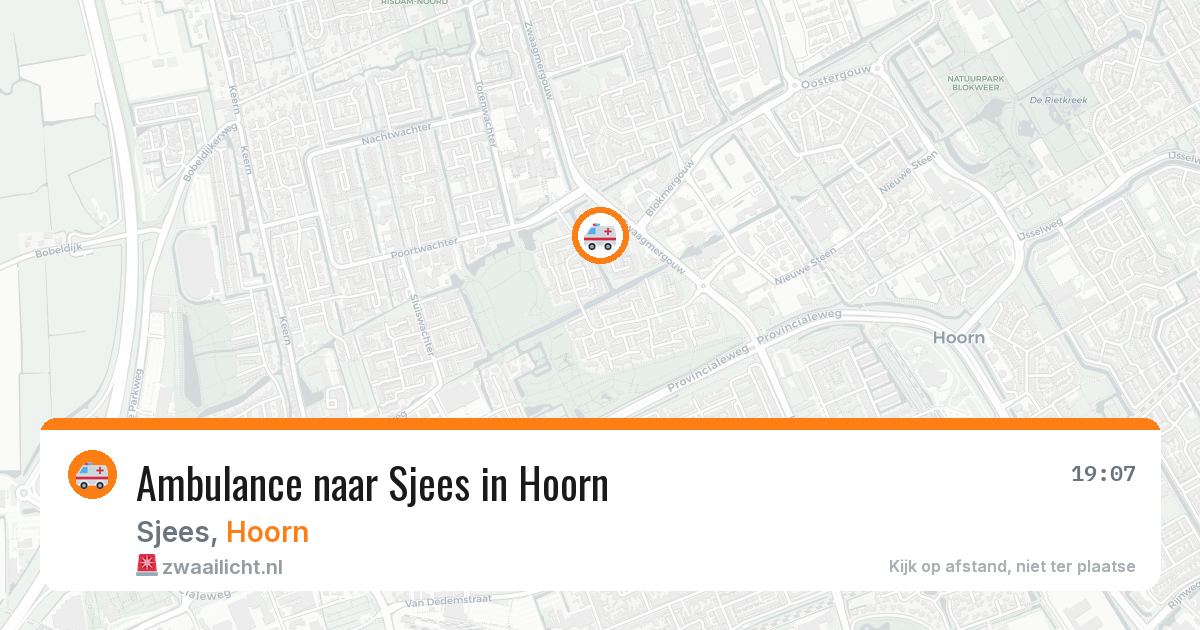 Ambulance naar Sjees in Hoorn — 22 mei 2026