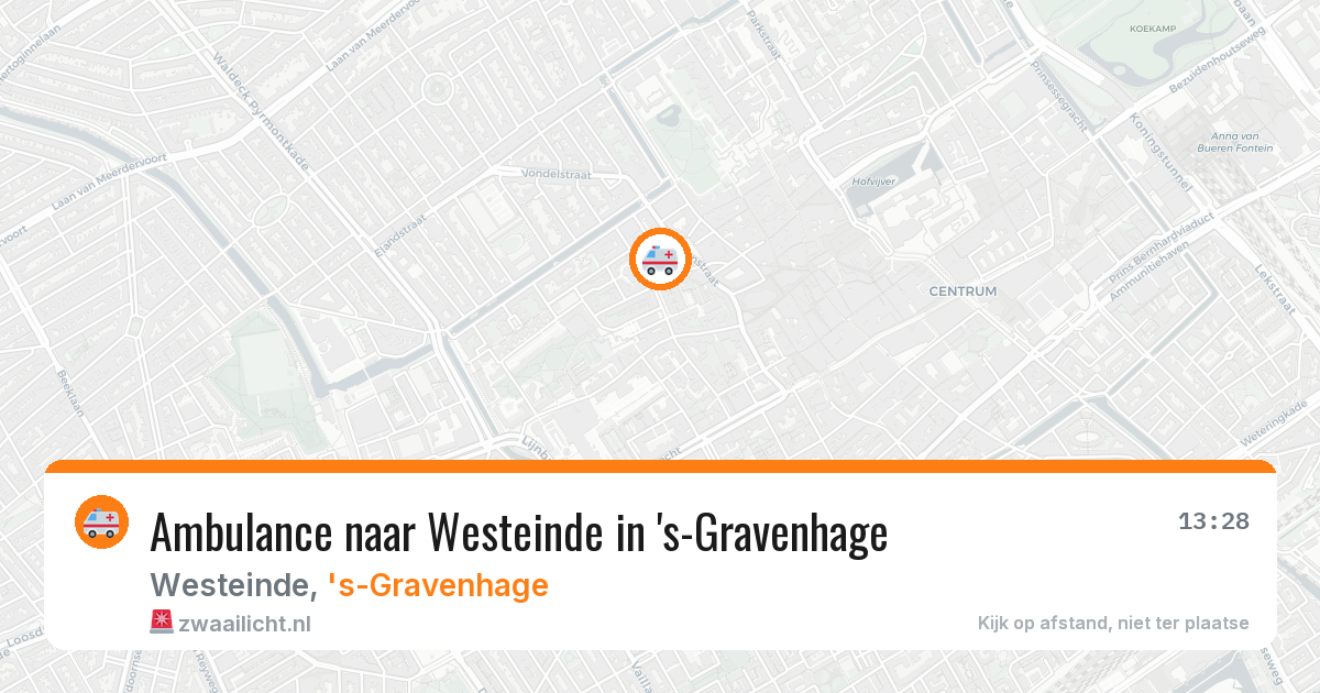 Ambulance naar Westeinde in 's-Gravenhage — 2 feb 2026