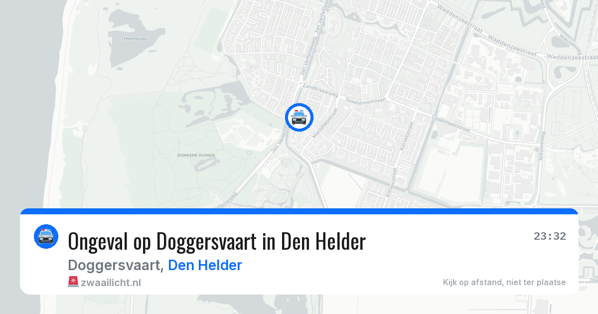 Ongeval op Doggersvaart in Den Helder — 20 mrt 2026