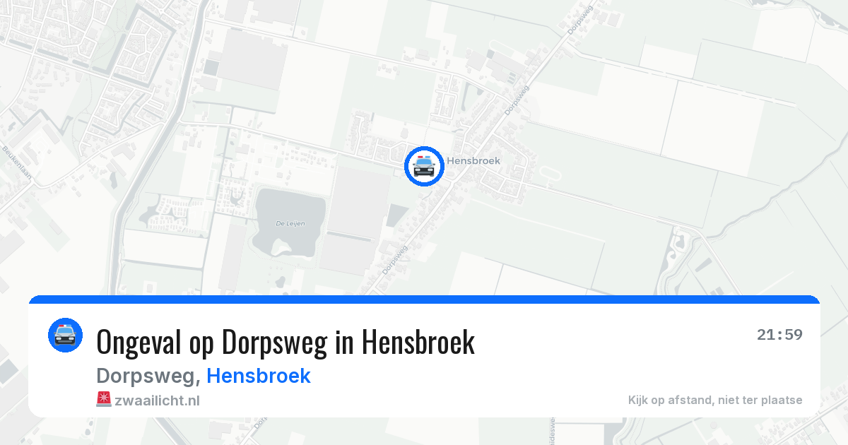 Ongeval op Dorpsweg in Hensbroek — 7 jun 2026