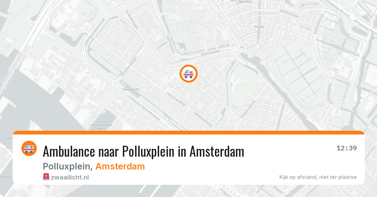 Ambulance naar Polluxplein in Amsterdam — 5 mei 2026