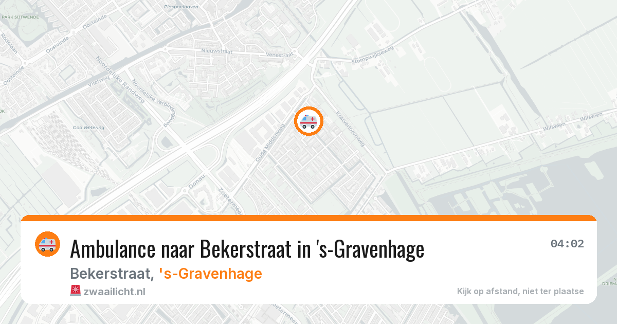 Ambulance naar Bekerstraat in 's-Gravenhage — 1 aug 2026