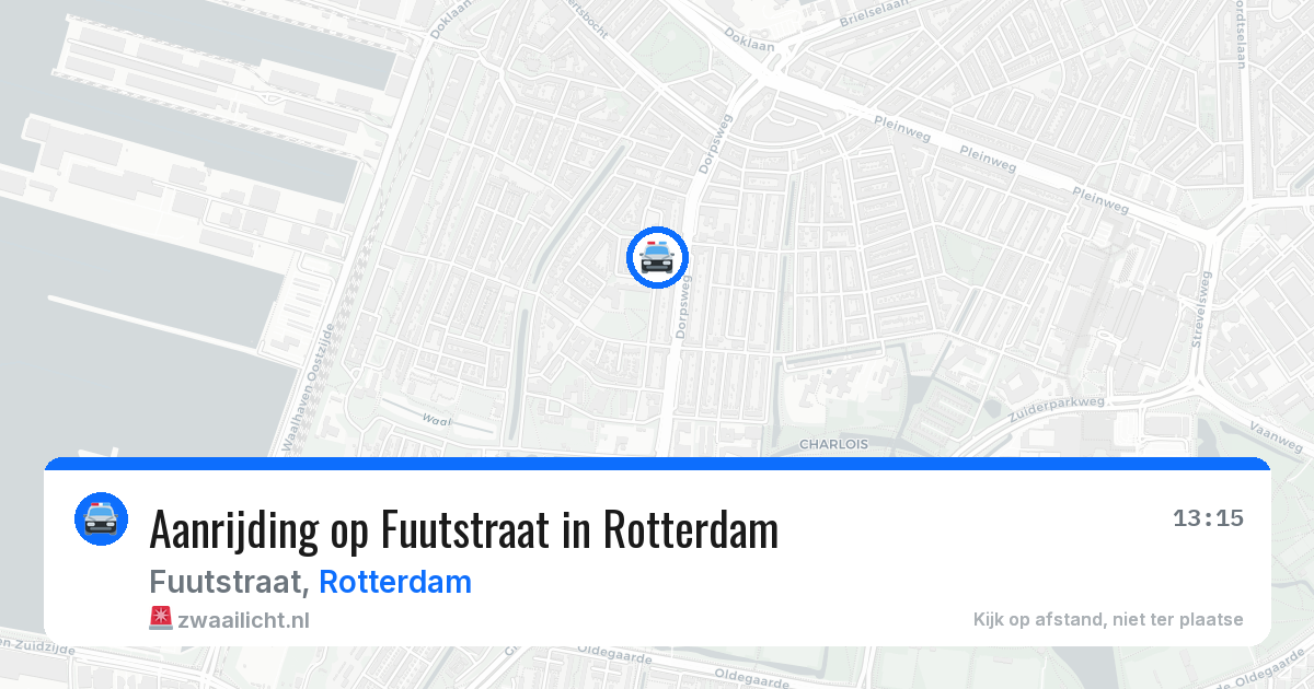 Aanrijding op Fuutstraat in Rotterdam — 28 jun 2026