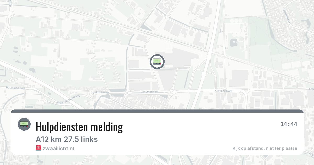 Hulpdiensten melding — 12 feb 2026