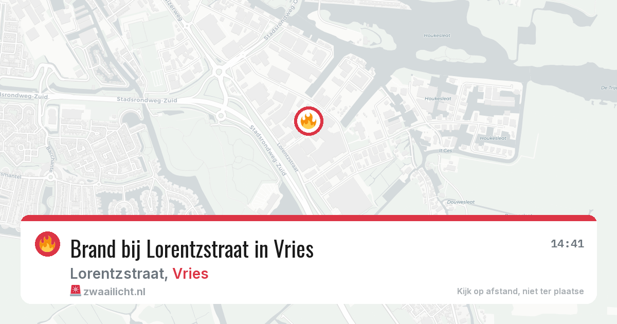 Brand bij Lorentzstraat in Vries — 27 mei 2026