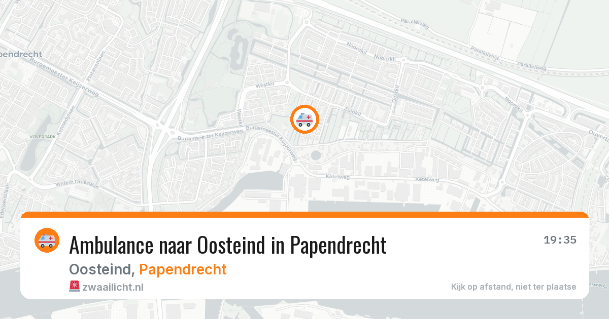 Ambulance naar Oosteind in Papendrecht — 21 jul 2026