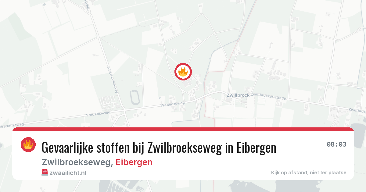 Gevaarlijke stoffen bij Zwilbroekseweg in Eibergen — 24 jun 2026