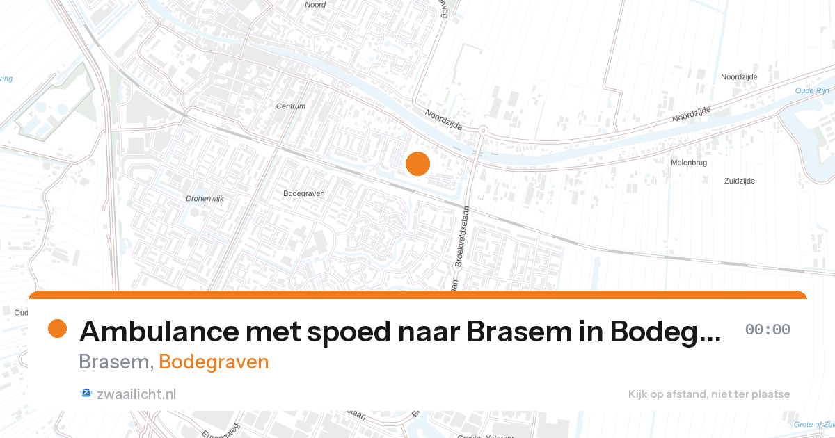 Ambulance met spoed naar Brasem in Bodegraven — 22 mei 2026