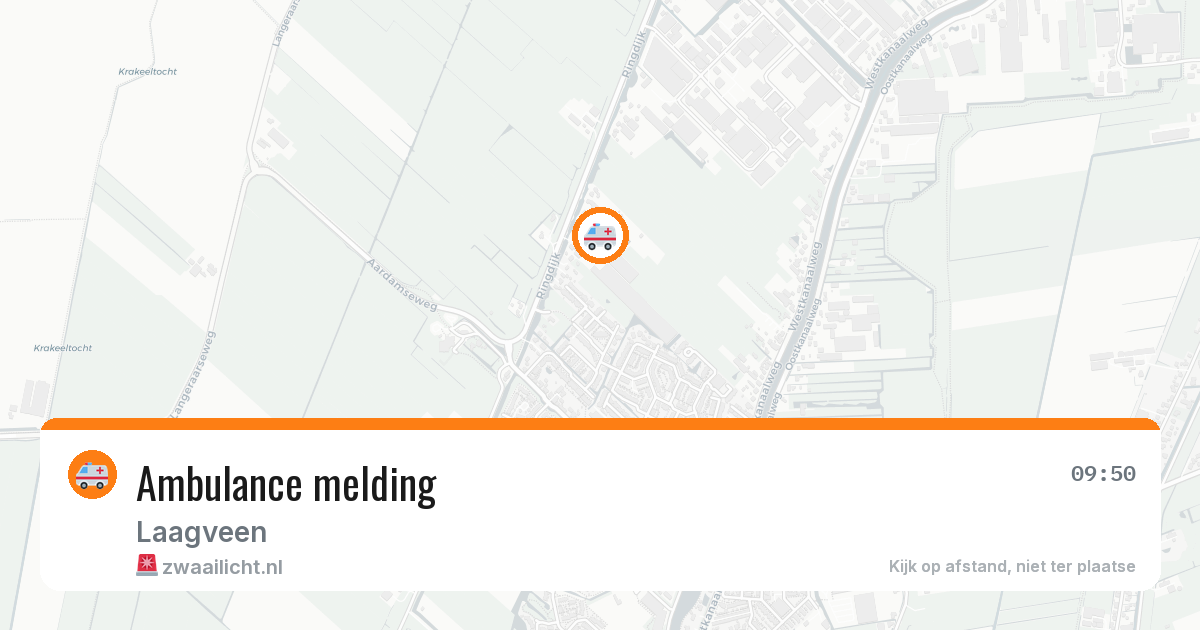 Ambulance melding — 10 aug 2026