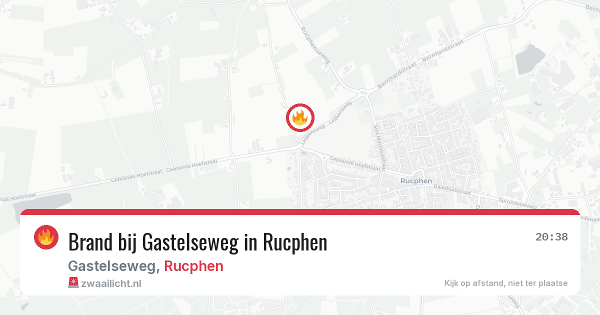 Brand bij Gastelseweg in Rucphen — 1 mei 2026