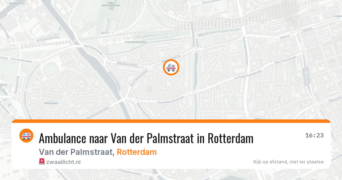 Ambulance naar Van der Palmstraat in Rotterdam — 29 jan 2026