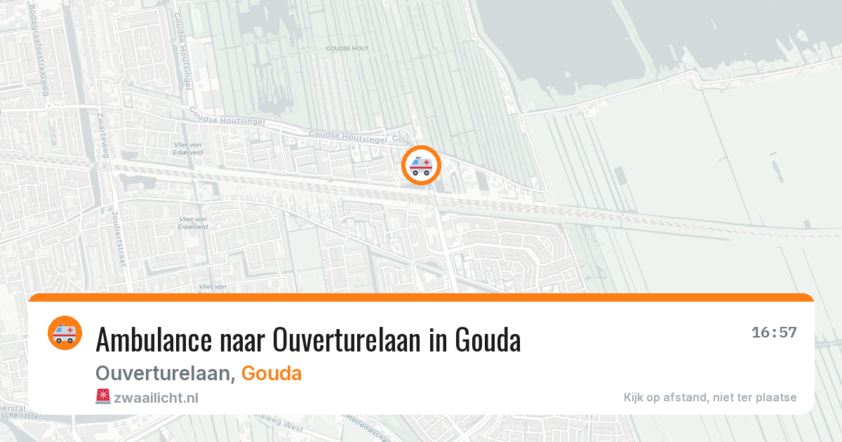 Ambulance naar Ouverturelaan in Gouda — 28 mrt 2026