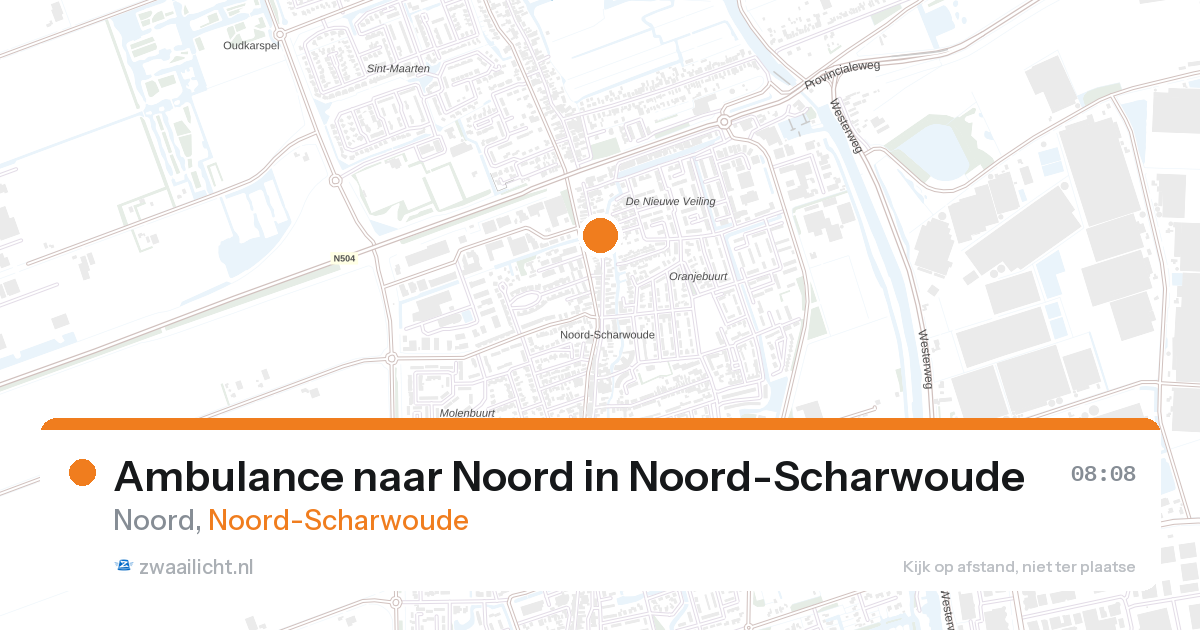 Ambulance naar Noord in Noord-Scharwoude — 13 jun 2026