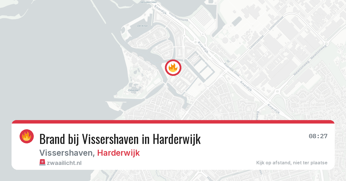 Brand bij Vissershaven in Harderwijk — 16 mei 2026
