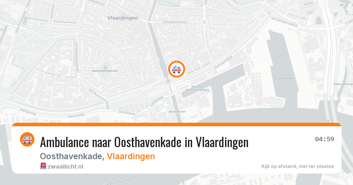 Ambulance naar Oosthavenkade in Vlaardingen — 11 apr 2026