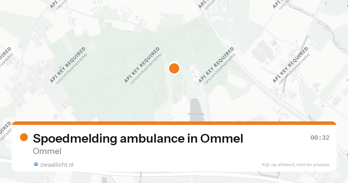 Spoedmelding ambulance in Ommel — 25 aug 2026