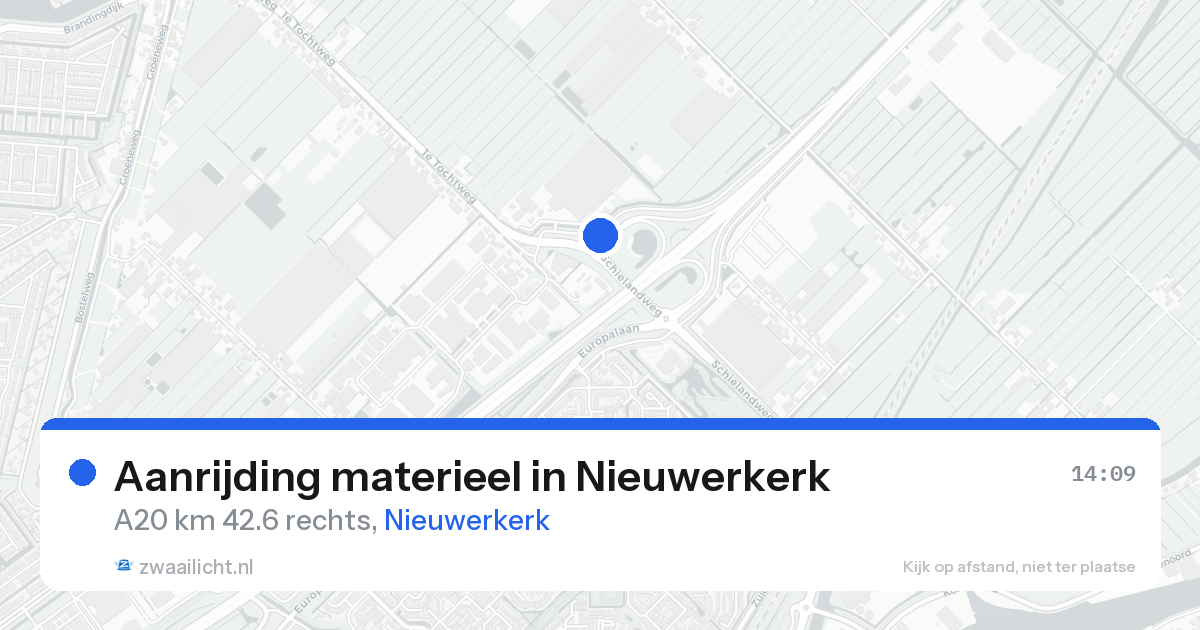 Aanrijding materieel in Nieuwerkerk — 22 aug 2026