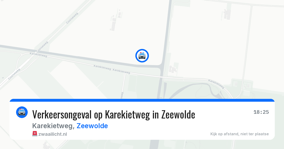 Verkeersongeval op Karekietweg in Zeewolde — 14 mrt 2026