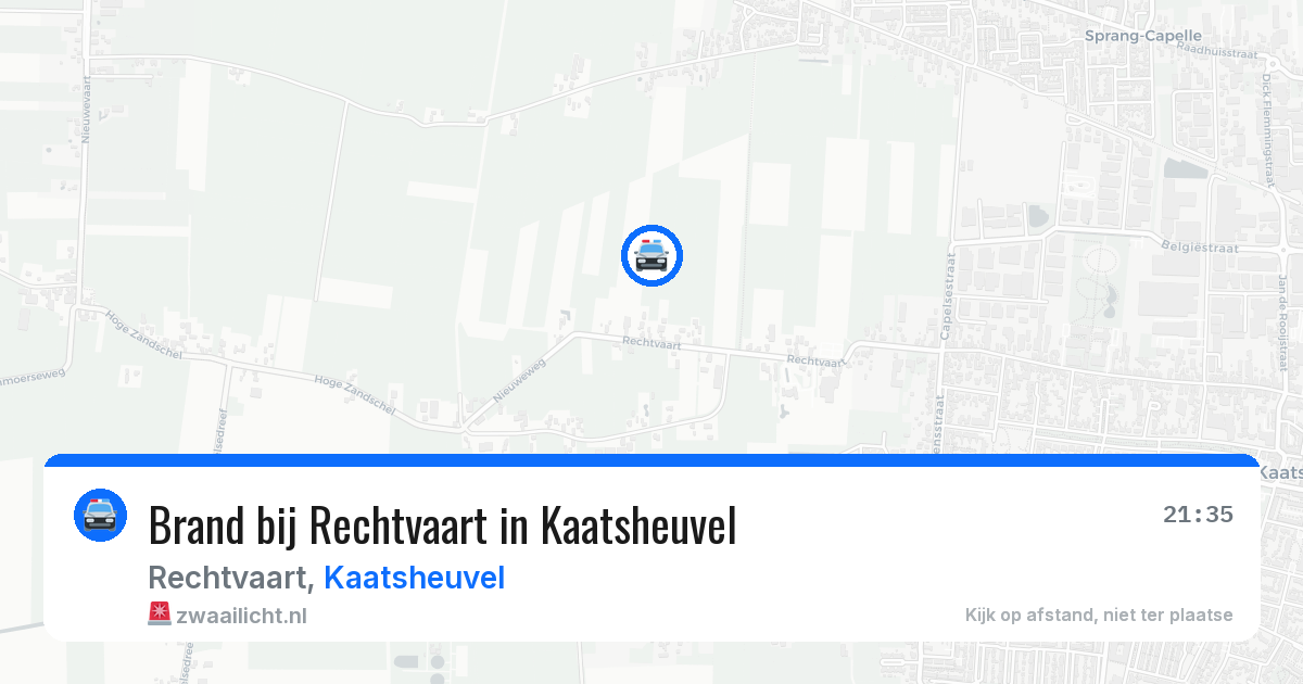 Brand bij Rechtvaart in Kaatsheuvel — 14 apr 2026