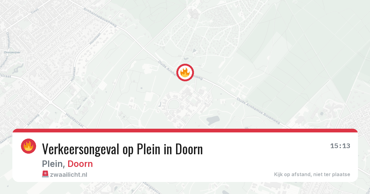 Verkeersongeval op Plein in Doorn — 11 mrt 2026