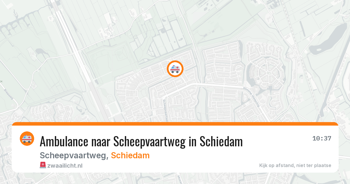 Ambulance naar Scheepvaartweg in Schiedam — 26 mei 2026