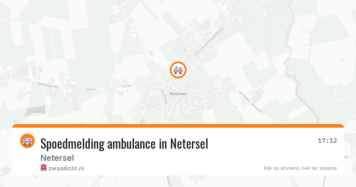 Spoedmelding ambulance in Netersel — 28 jun 2026