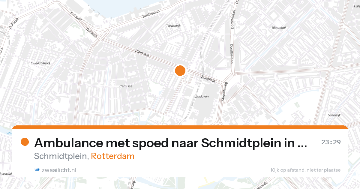 Ambulance met spoed naar Schmidtplein in Rotterdam — 31 jan 2026