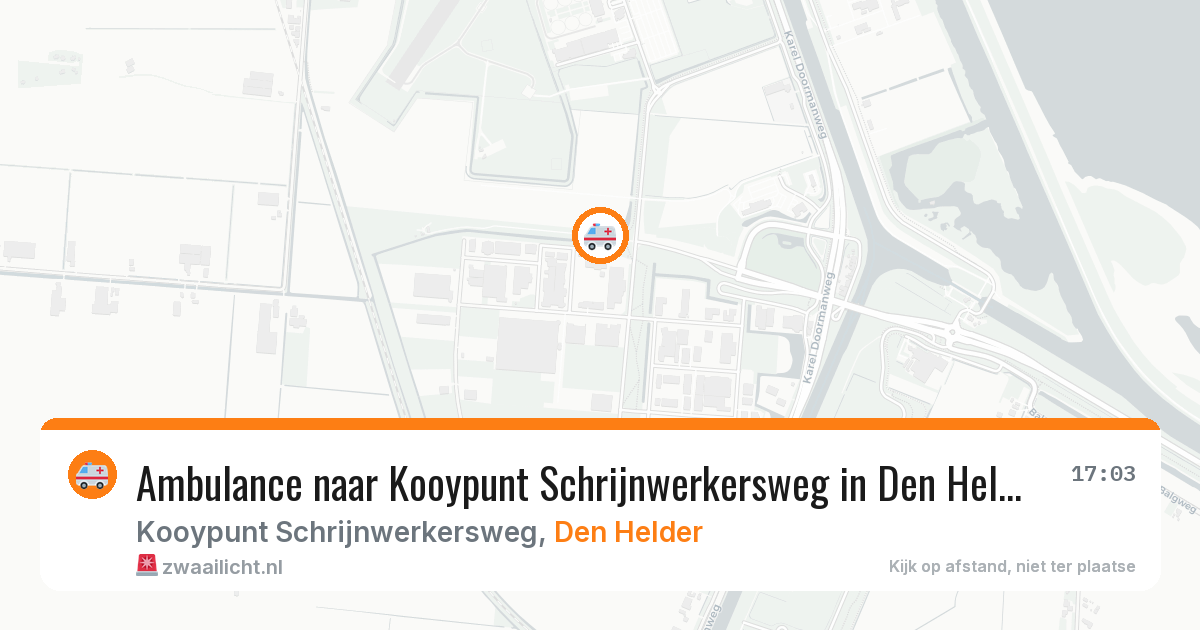 Ambulance naar Kooypunt Schrijnwerkersweg in Den Helder — 8 feb 2026