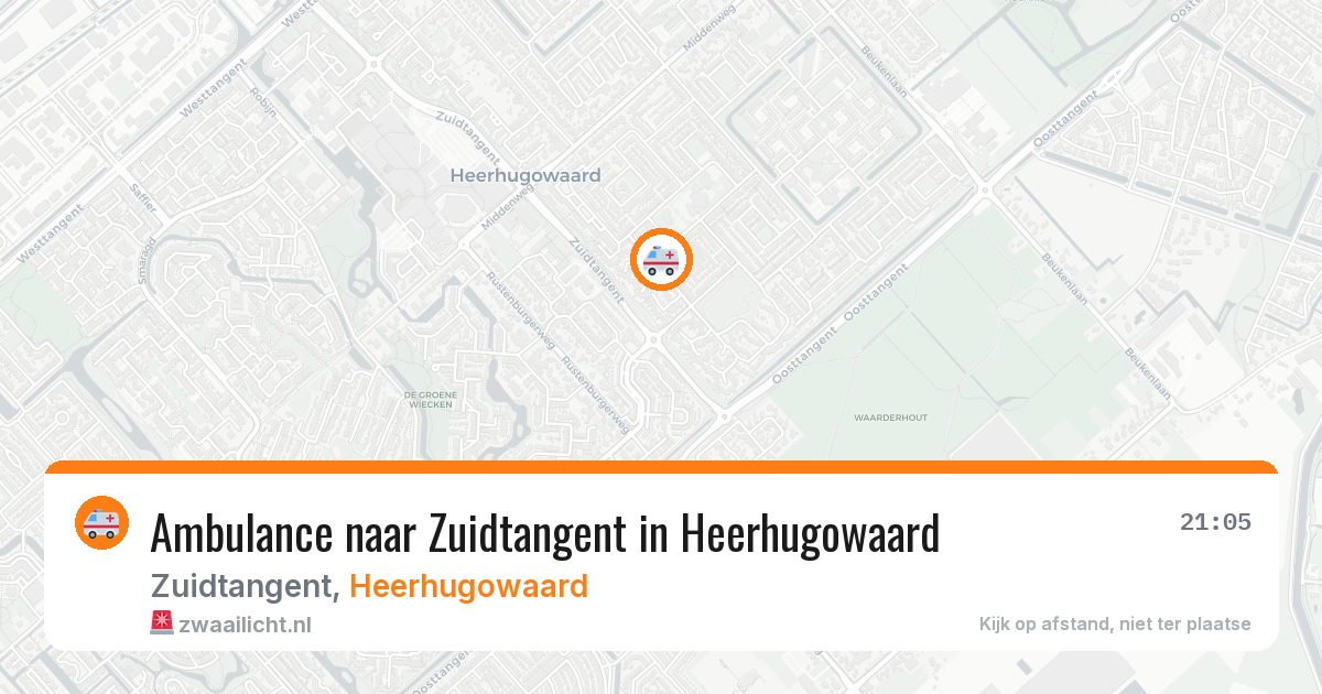 Ambulance naar Zuidtangent in Heerhugowaard — 3 jul 2026