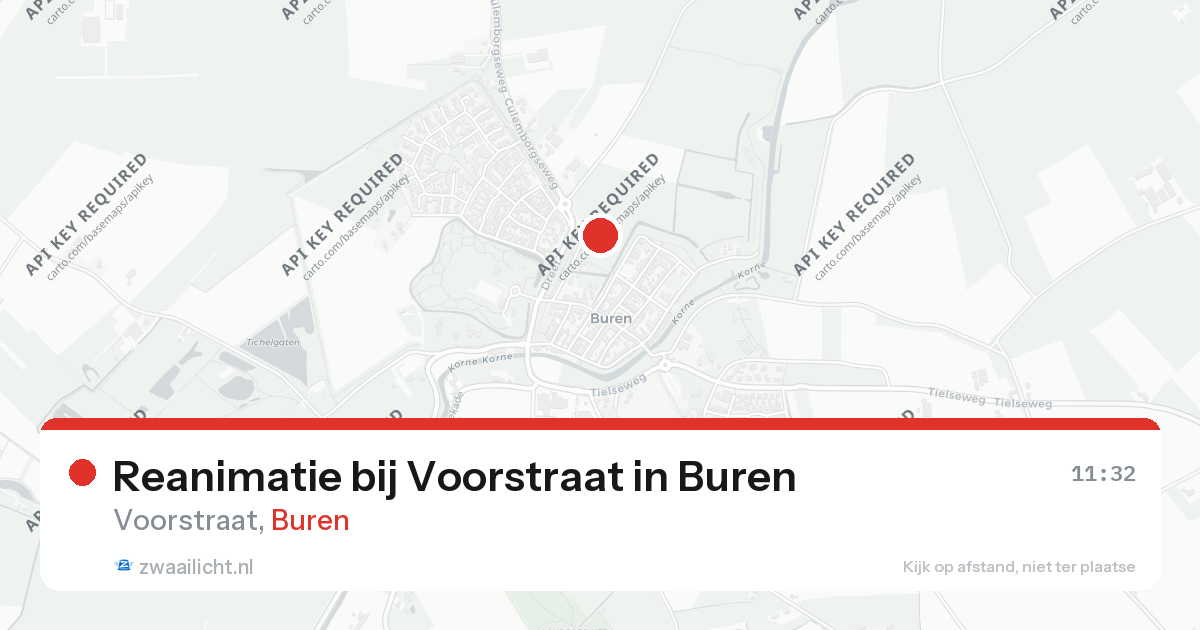 Reanimatie bij Voorstraat in Buren — 26 aug 2026