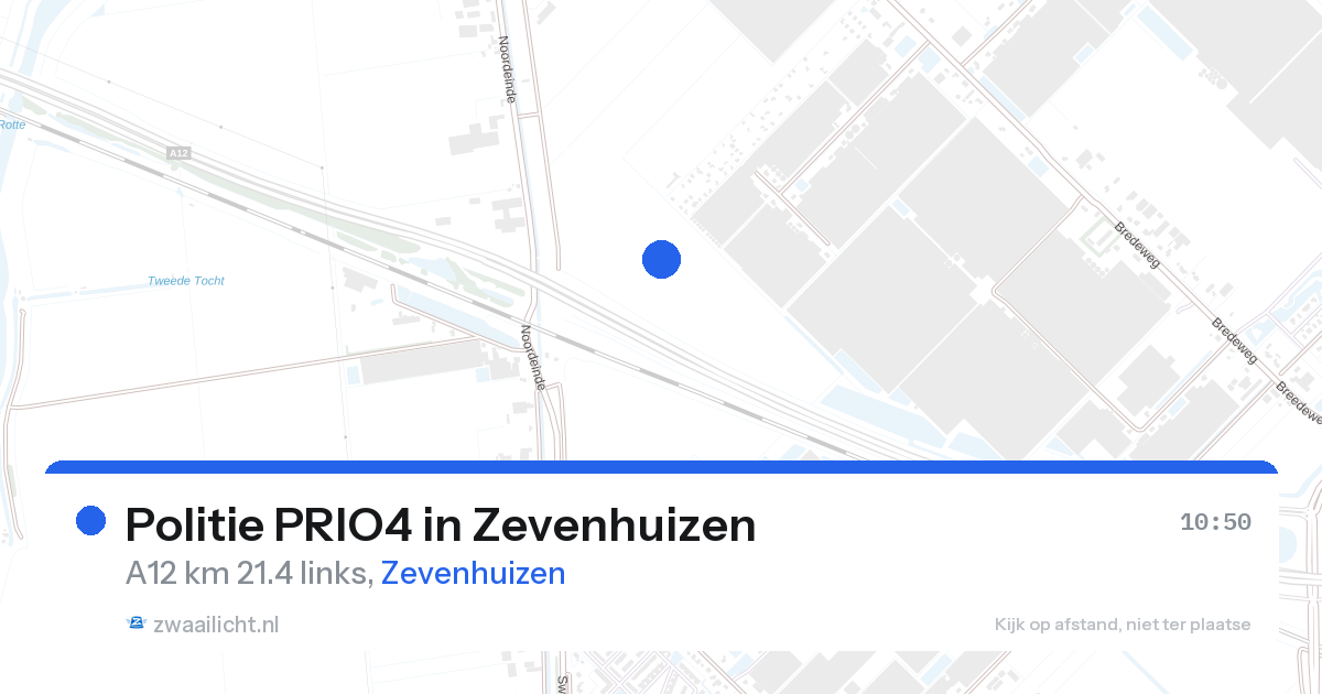 Politie PRIO4 in Zevenhuizen — 26 aug 2026 | 🚨 Zwaailicht.nl