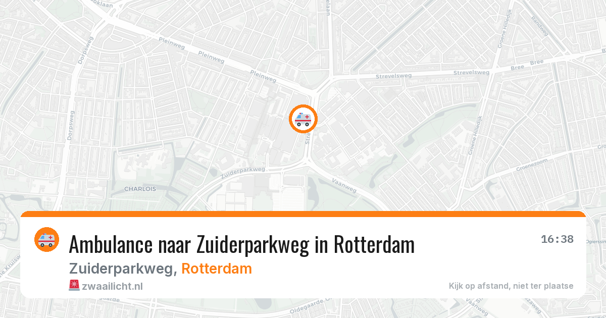 Ambulance naar Zuiderparkweg in Rotterdam — 20 mrt 2026