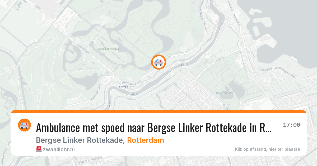Ambulance met spoed naar Bergse Linker Rottekade in Rotterdam — 31 jul 2026