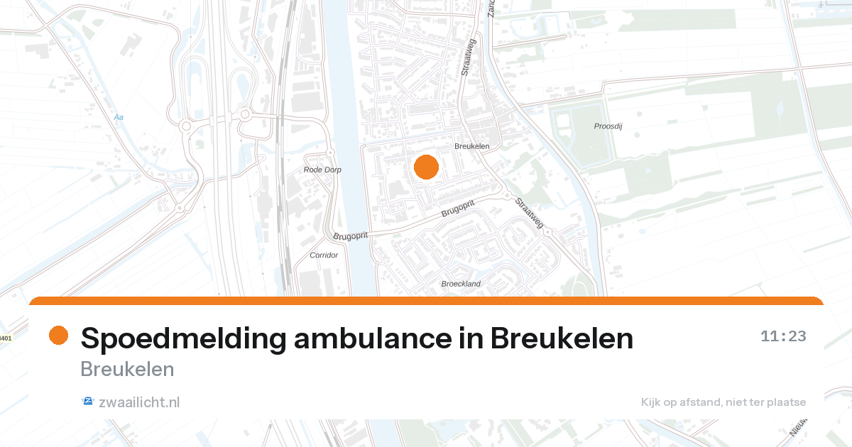 Spoedmelding ambulance in Breukelen — 27 aug 2026