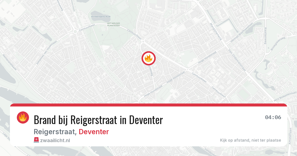 Brand bij Reigerstraat in Deventer — 8 jul 2026