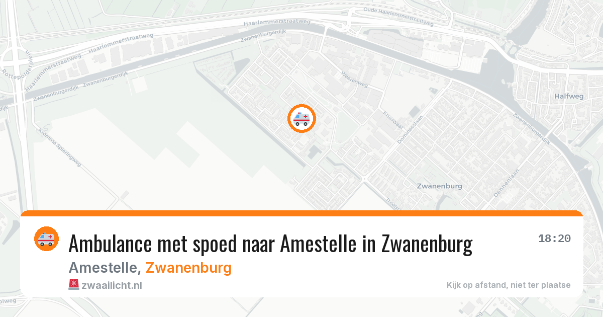 Ambulance met spoed naar Amestelle in Zwanenburg — 19 jan 2026
