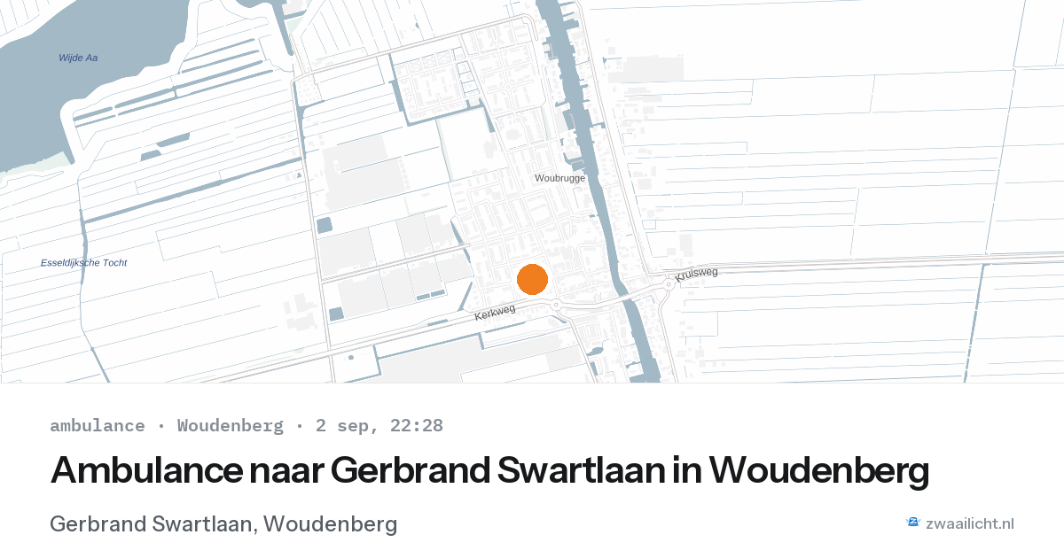 Ambulance naar Gerbrand Swartlaan in Woudenberg — 2 sep 2026